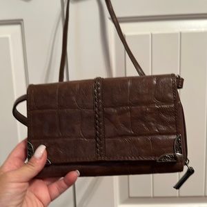Brown like new crossbody purse